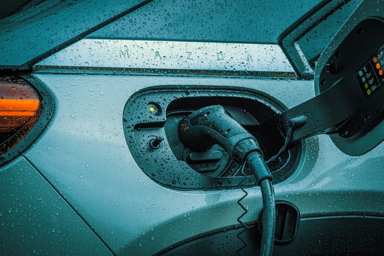 Close-up of an MID-approved energy meter showing the CE marking and M+ certification logo required for legal EV charging billing at UK holiday lets